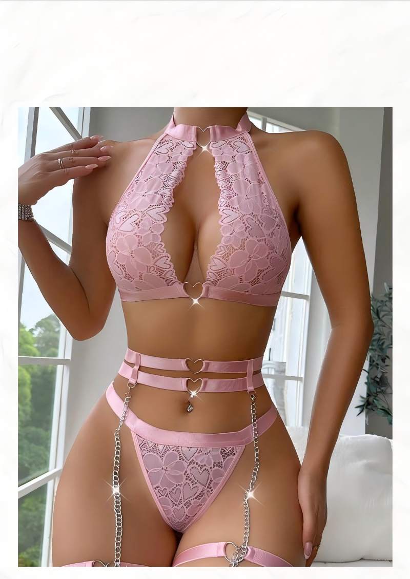 Sexy Lingerie Set Push Up Lace - Underwire Bra Padded ulasan dan harga