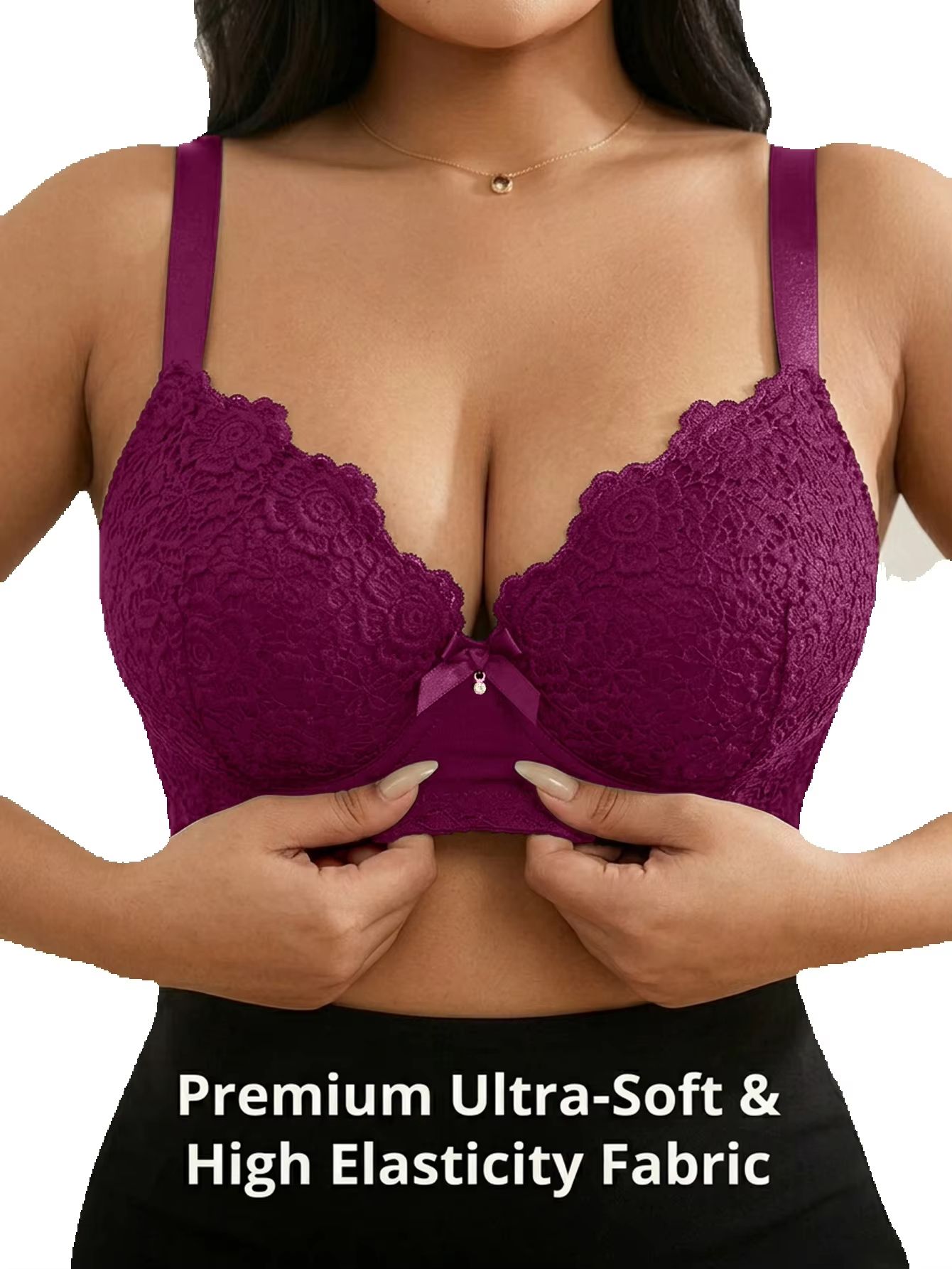 Women Plus Size Floral Push Up - Underwire Bra Padded ulasan dan harga