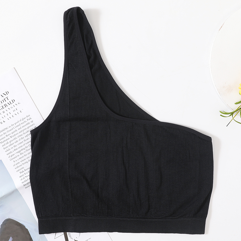One Shoulder Tank Tops Women S - T Shirt Bra Seamless ulasan dan harga