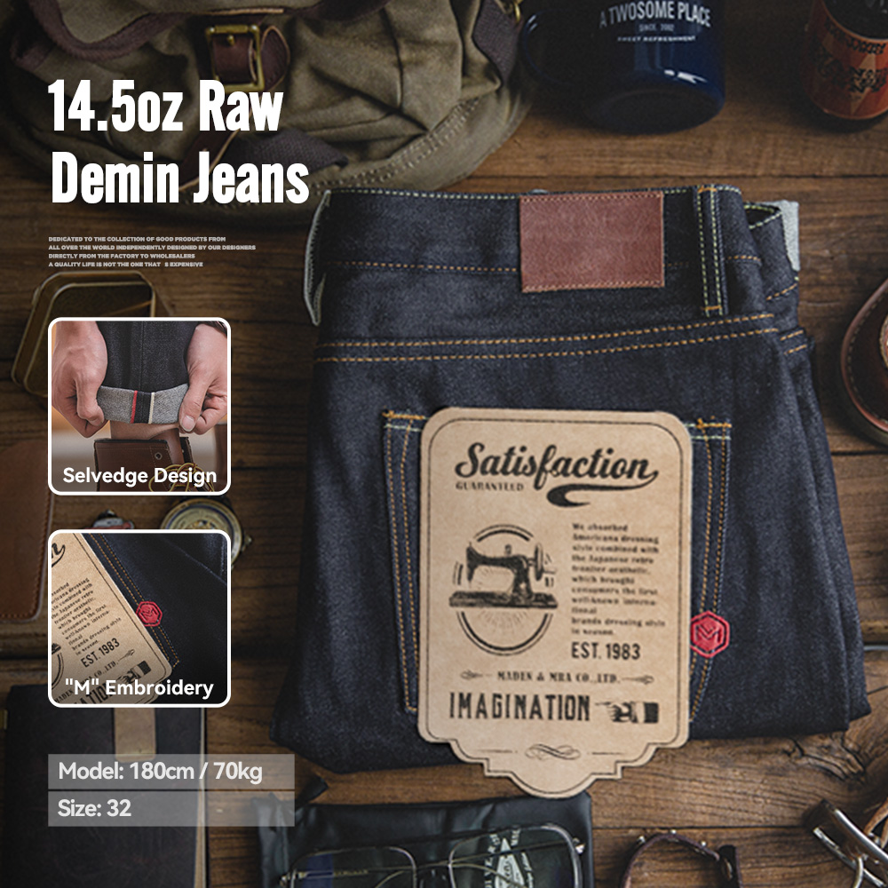 Maden Retro 14.5oz Selvedge Ra - Levis Jeans 501 ulasan dan harga
