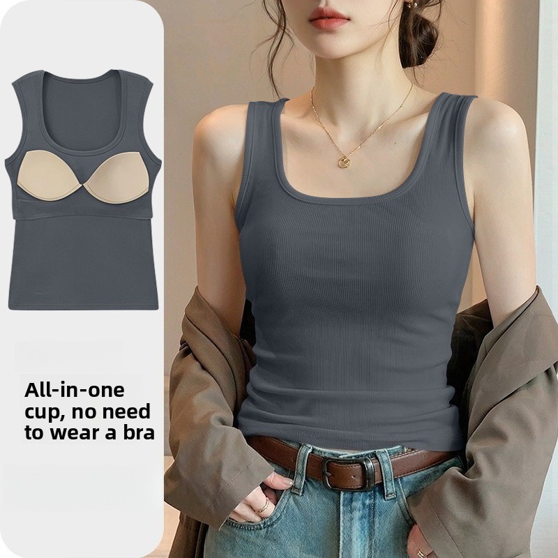 New Seamless Built-in Bra Tank - T Shirt Bra Seamless ulasan dan harga