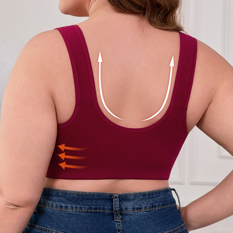 XL-7XL Plus Size Front Buckle  - Full Coverage Bra ulasan dan harga